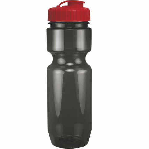 22 Oz. Translucent Bike Bottle w/ Flip Top Lid