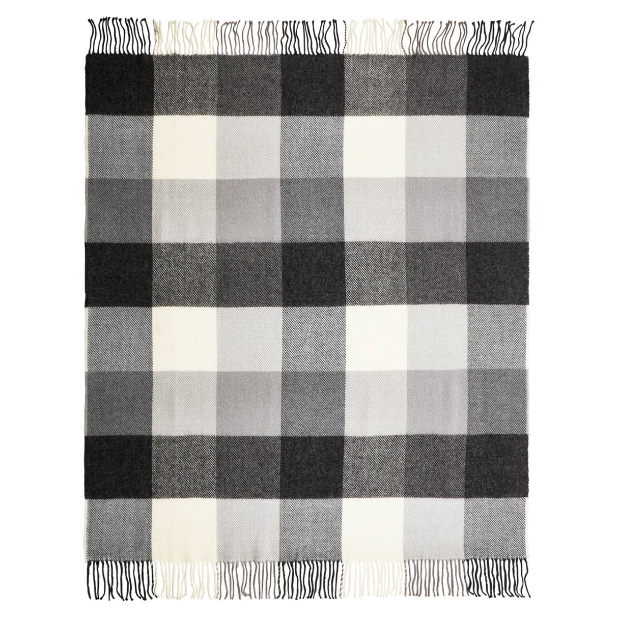 Plaid Wool Blanket, 50x60, with Lasered logo patch, NO SETUP CHARGE