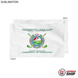 24 Hr Express Ship - Plush and Soft White Velour Terry Cotton Blend Sport, Sweat Towel, 12x18