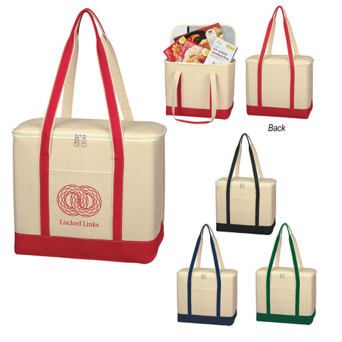 Large Cotton Canvas Cooler Bag