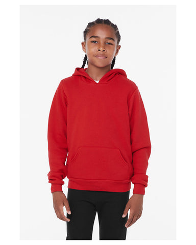 BELLA+CANVAS Youth Sponge Fleece Pullover Hooded Sweatshirt