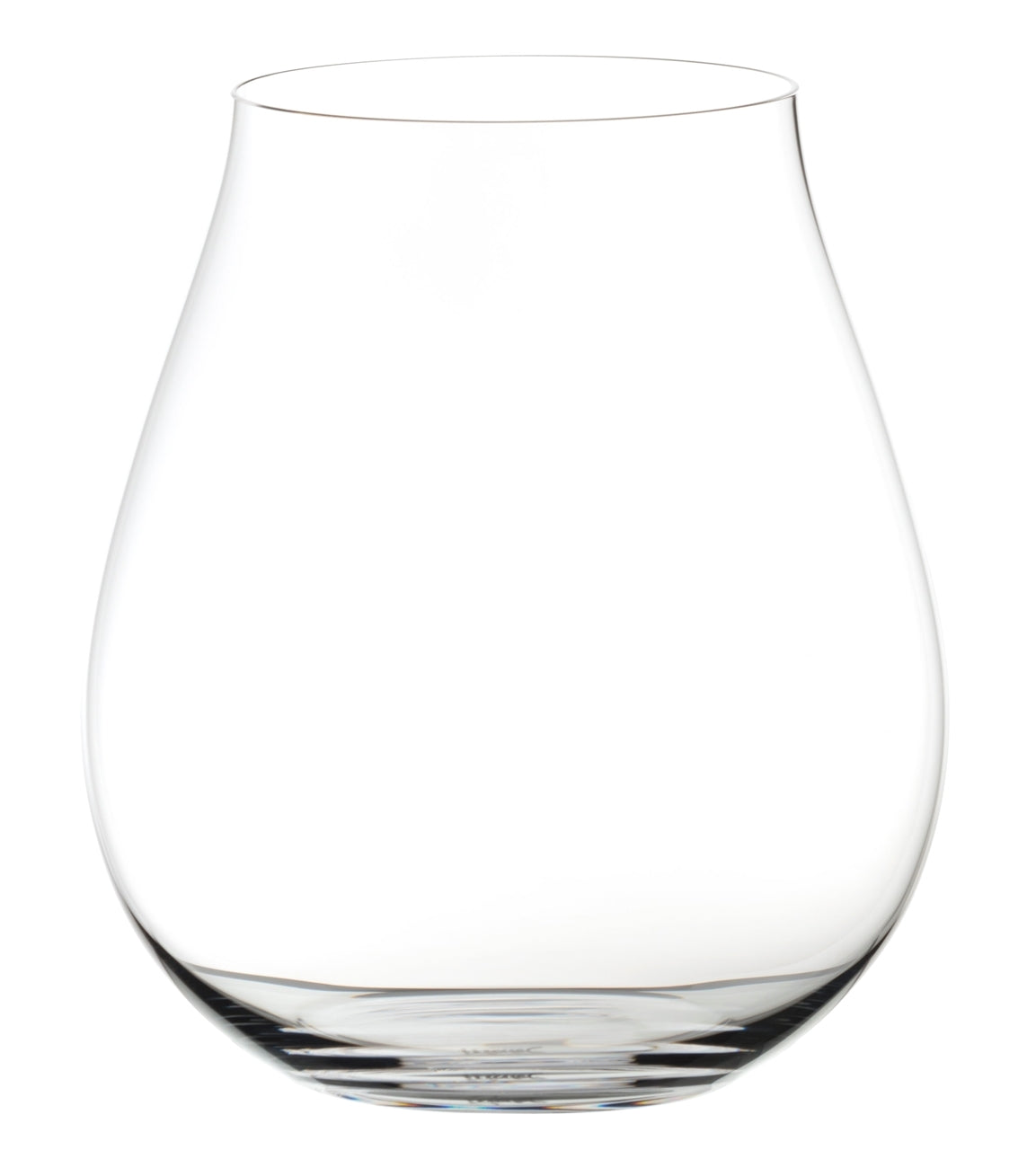 New World Pinot Noir, 25.75oz RIEDEL O crystal stemless wine glass