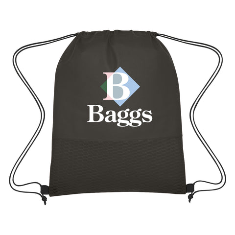 Wave Design Non-woven Drawstring Bag