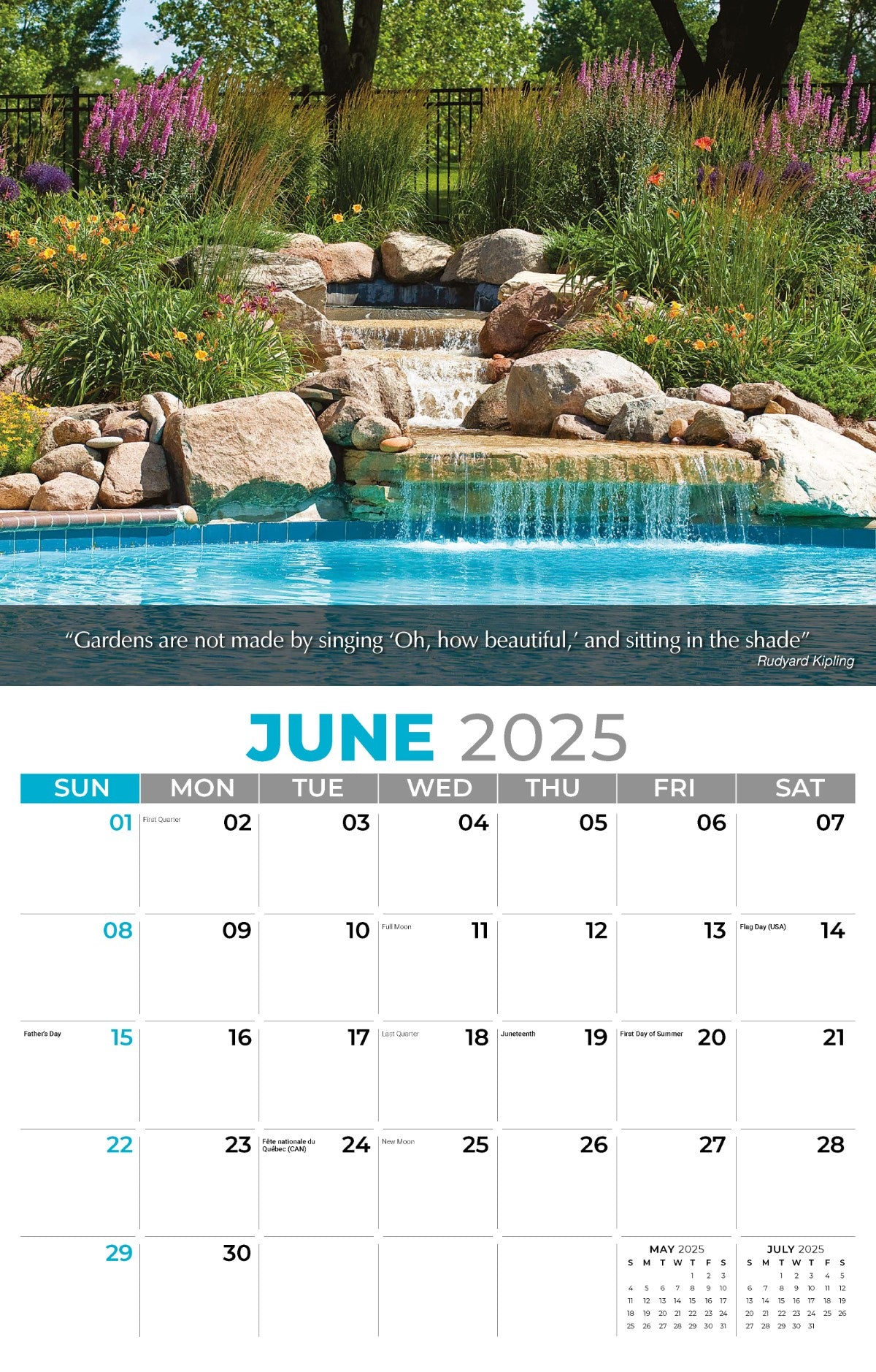 Galleria Wall Calendar 2025 Flowers & Gardens