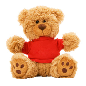"Ted T. Bear" 6" Plush Teddy Bear With Choice of T-Shirt Colour