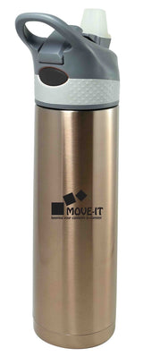 Athena 23oz copper finish double wall stainless steel travel bottle