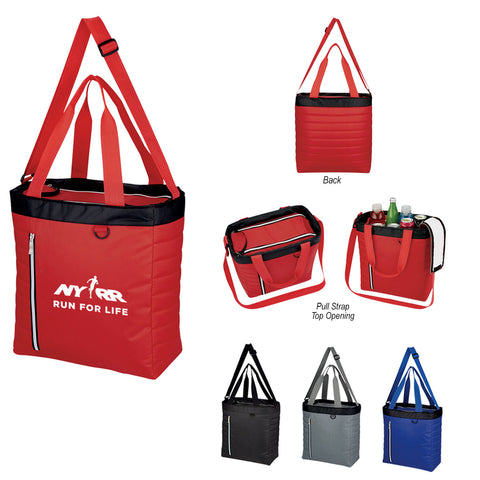 Quilted Slim Line Cooler Tote Bag