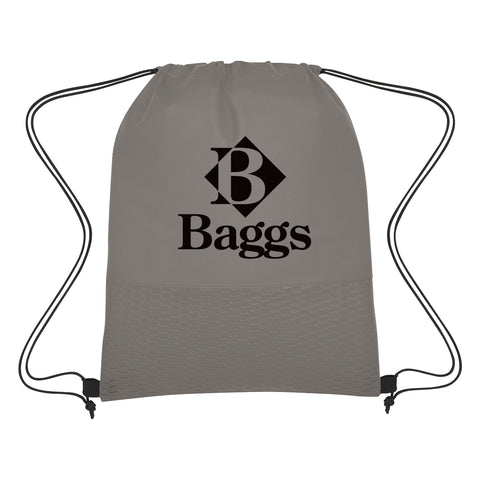 Wave Design Non-woven Drawstring Bag
