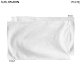Gym, Workout, Fitness Towel in White Microfiber Dri-lite Terry, 15x25, Sublimated one or full Color