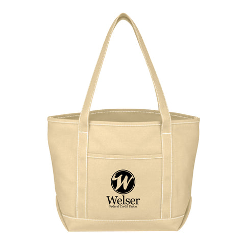 Medium Cotton Canvas Yacht Tote Bag