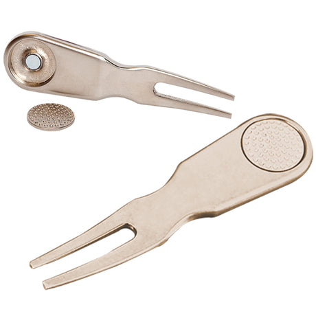 Divot Repair Tool With Magnetic Ball Marker