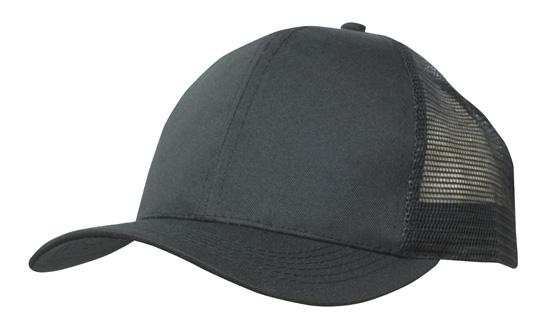 000964 Breathable Poly Twill Cap w/Mesh Back