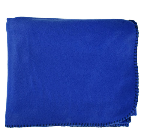 Whipstitch Fleece Blanket w/ Strap