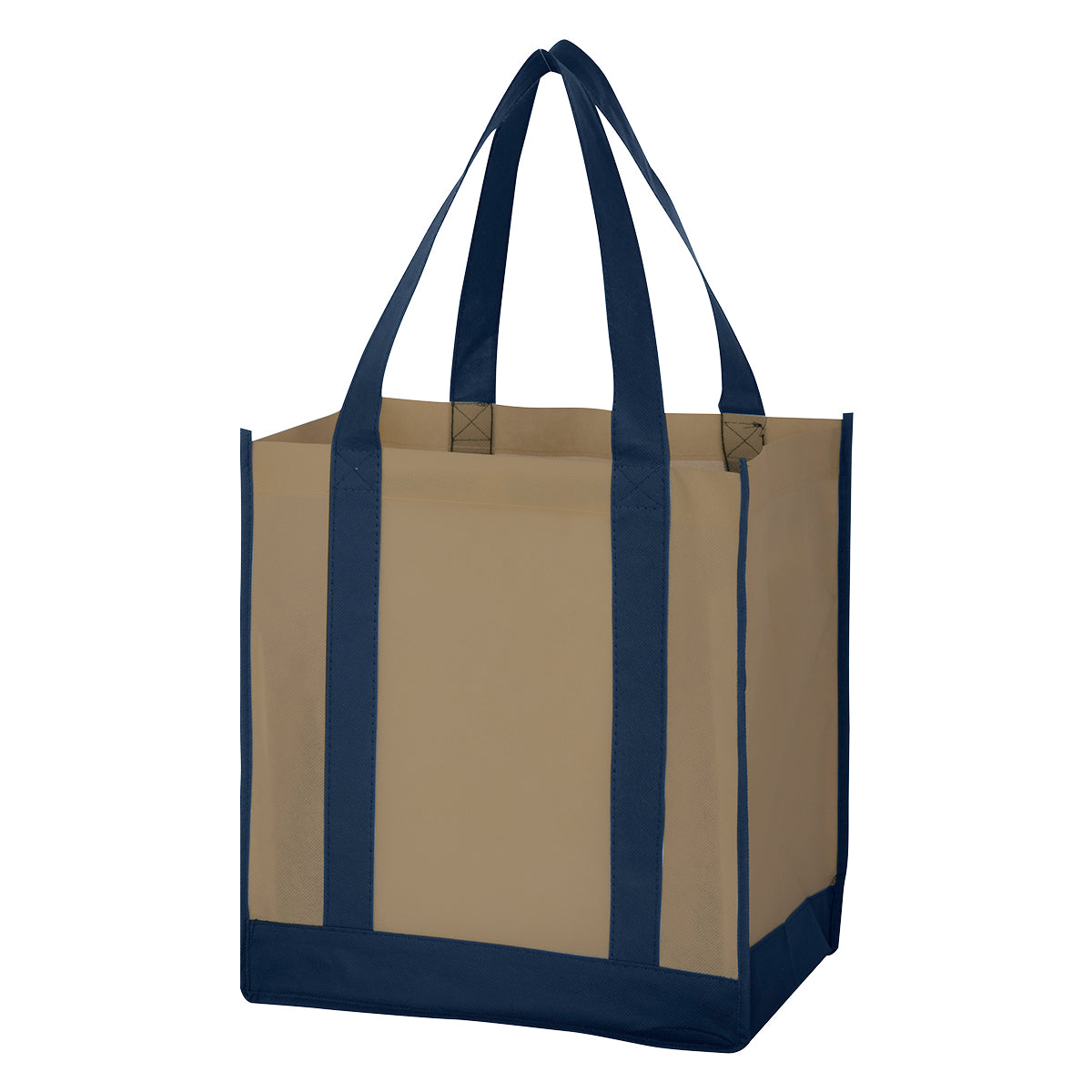 000440 Non-woven Two-tone Shopper Tote Bag