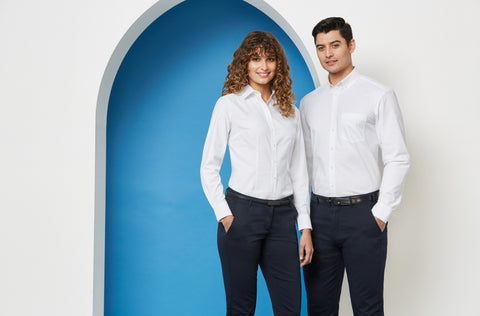 Ladies Long Sleeve Oxford Shirt