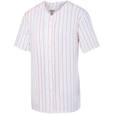 Youth Pinstripe Full-Button Jersey
