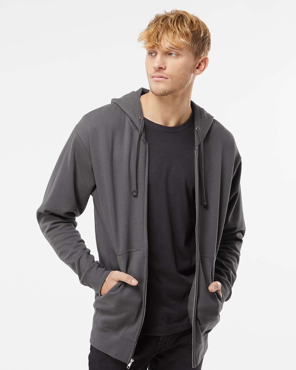 Independent Trading Co. Midweight Full-Zip Hooded Sweatshirt