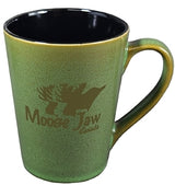 Dublin 15oz 2tone green/black mug in Ripple brown Gift box