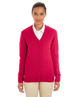 Harriton Ladies' Pilbloc? V-Neck Button Cardigan Sweater