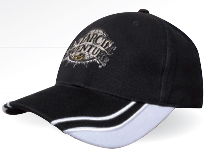 Brushed Heavy Cotton Cap w/Curved Peak Inserts