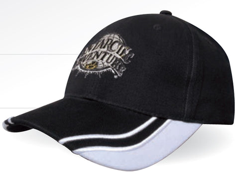 Brushed Heavy Cotton Cap w/Curved Peak Inserts