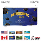 24 Hr Express Ship - Stock Design Sublimated, Absorbent Microfiber Dri-Lite Terry Beach, 30x60