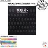 Replacement Full Color Graphics for 8' Display, Media Wall, Backdrop SU729, NO SETUP CHARGE