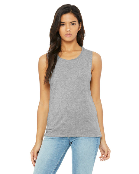 BELLA+CANVAS Ladies' Flowy Scoop Muscle Tank