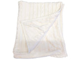 24Hr Express Ship - Premium Cable Knit Cotton Throw, 50x60, with Sublimated Ribbon, NO SETUP CHARGE