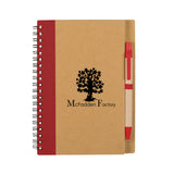 Eco-inspired Spiral Notebook & Pen