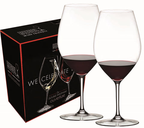 Double Magnum 33-5/8oz S/2 RIEDEL crystal wine in RIEDEL Gift box (blank)