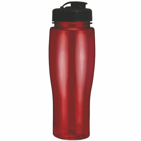 24 Oz. Contour Translucent Bottle w/ Flip Top Lid