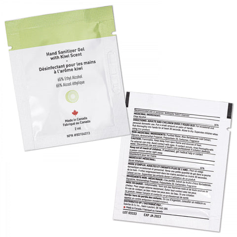 With Kiwi Scent And Large Customizable Sleeve 0 07 Fl Oz / 2 Ml Per Packet