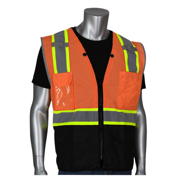 Two-Tone 11 Pocket Tech-Ready Mesh Surveyors Vest