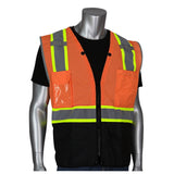 Two-Tone 11 Pocket Tech-Ready Mesh Surveyors Vest