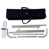 Tradeshow Booth Package Sleek, 3'wide Skinny EuroFit Wall Display + PREMIUM 6' Sublimated Tablecloth