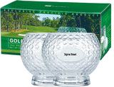 Set of 2 Golf Rock 14oz Glasses