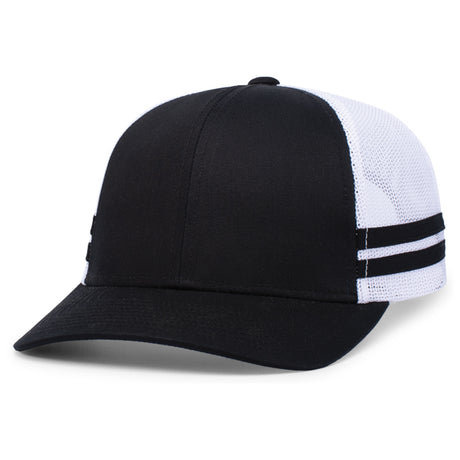 Low-Profile Stripe Trucker Cap