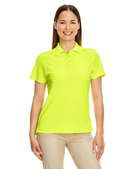 CORE 365 Ladies' Radiant Performance Piqué Polo with Reflective Piping