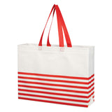 Non-woven Horizontal Stripe Tote Bag