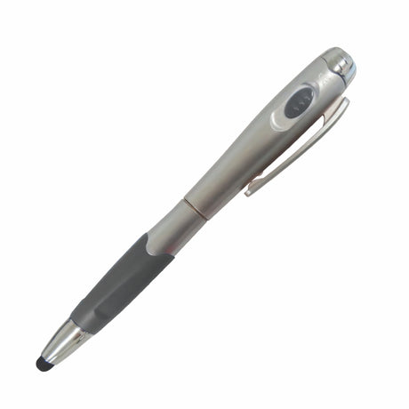 Triple Plastic Side Slide Action Ballpoint Pen/ Light/Stylus Combo (3-5 Days)