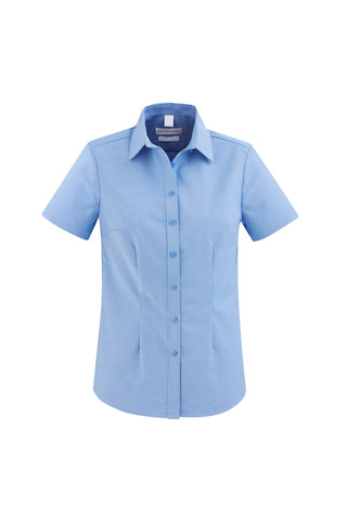 Ladies Short Sleeve Oxford Shirt