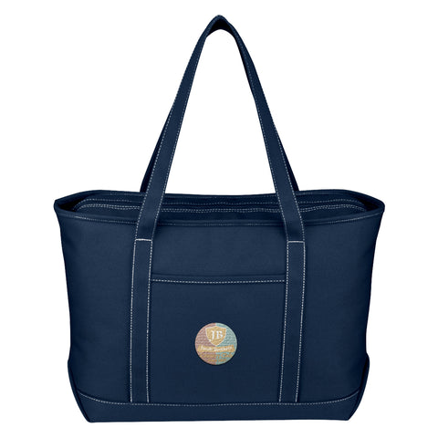 Large Cotton Canvas Yacht Tote Bag