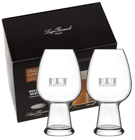 Birrateque Wheat/Weiss 26oz European crystal Set of 2 in retail gift box