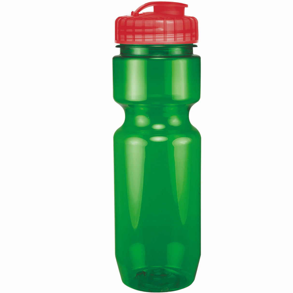 22 Oz. Translucent Bike Bottle w/ Flip Top Lid