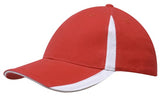 Brushed Heavy Cotton Cap w/Peak & Crown Inserts