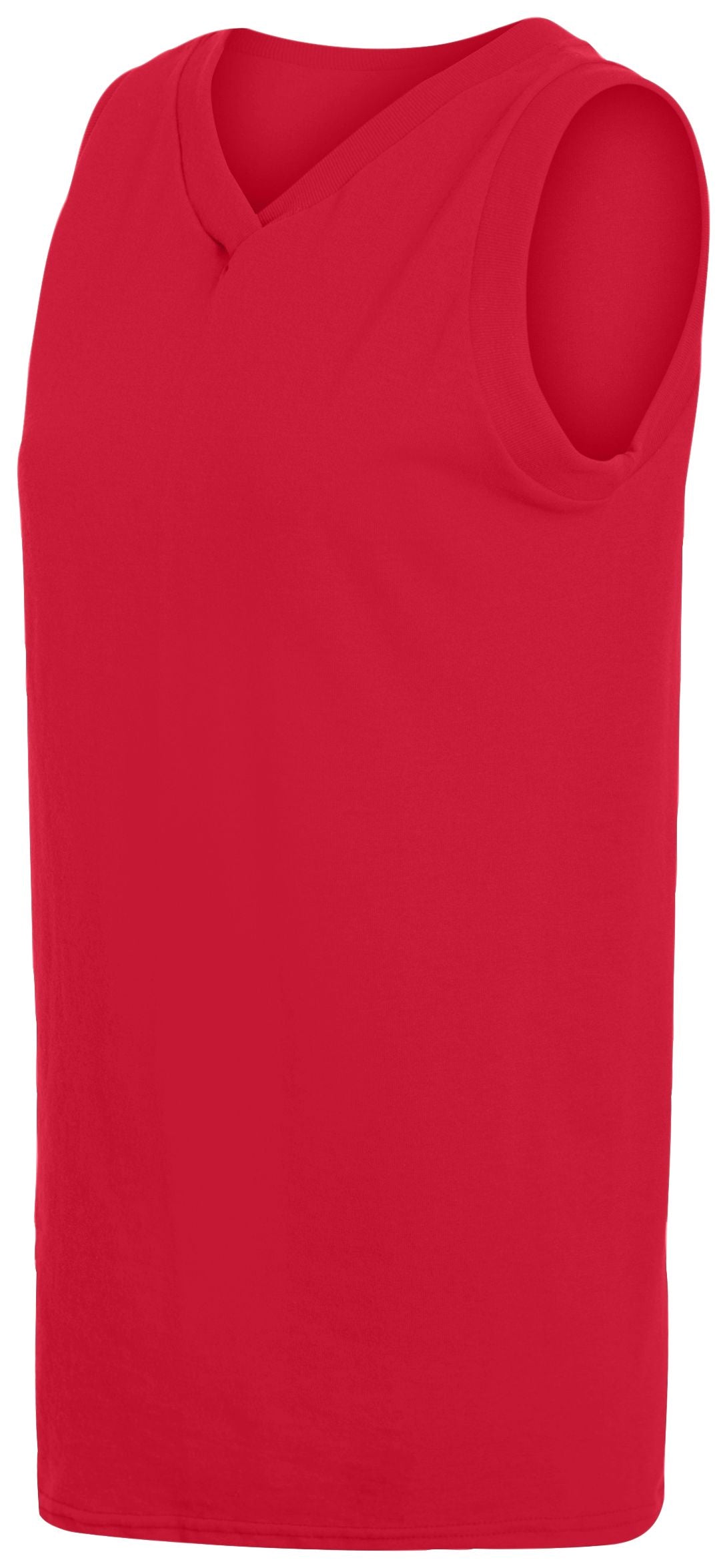 Ladies' Sleeveless V-Neck Poly/Cotton Jersey
