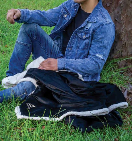 Eco Lambswool Throw (Laser Patch)