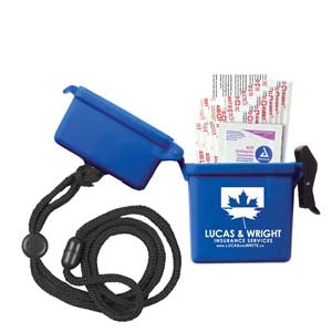 "EZ Carry Kit 3" 13-Piece First Aid Kit w/Breakaway & Adjustable Lanyard