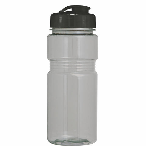 20 Oz. Translucent Recreation Bottle w/ Flip Top Lid